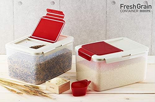 Komax Biokips Extra Large Food Containers, 20lb Food Storage Bins with Lids & Scooper, BPA Free Airtight Kitchen Storage Containers to Store Dry Food, Cat/Dog Food Storage Container (13 x 10 x 7.5)