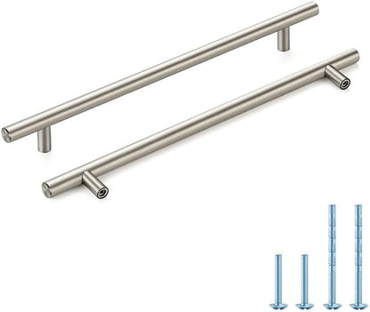 Brushed Nickel Cabinet Handles 8-3/4 Inch Hole Spacing Stainless Steel Drawer Pulls for Cabinets, Dresser, Bathroom 45 Pack