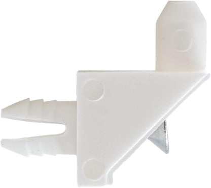 ReplacementScrews White Shelf Support Pins Compatible with IKEA Part 101558 (Pax, KOMPLEMENT) (Pack of 8)