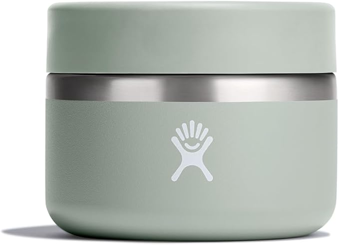 Hydro Flask Food Jar – Insulated Stainless Steel, Snack Travel Container for Hot Food, Lunch, & Soup 12 Oz Agave Green