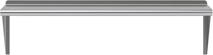 AmGood 48" Long X 14" Deep Stainless Steel Wall Shelf | NSF Certified | Appliance & Equipment Metal Shelving | Kitchen, Restaurant, Garage, Laundry, Utility Room