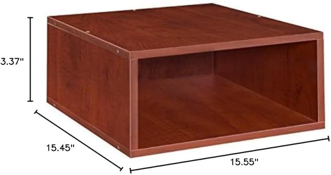 Niche Cubo Half Size Stackable Storage Cube- Warm Cherry (PC1206WC)