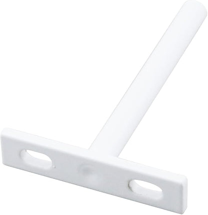 Antrader 4 Sets 4" Heavy Duty Blind Shelf Supports Hidden Brackets, Suitable for Wood Shelves, with Screws and Anchors, White