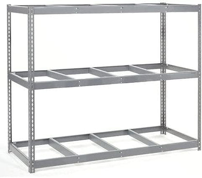 Global Industrial Wide Span Rack With 3 Shelves No Deck, 1100 Lb Capacity Per Level, 96" W x 36" D x 84" H