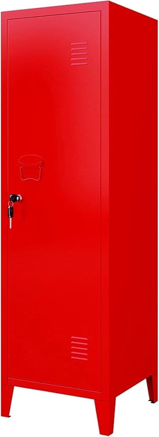 MIOCASA Metal Cabinet Home Office Storage Cabinets with Doors and Shelves Lockable File Cabinet Organizer Coat Lockers for Kids