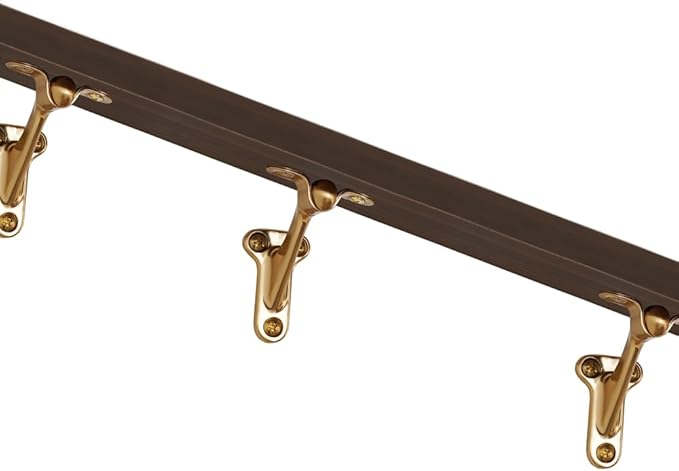 Triumph Hardware,3 Pack,3" Heavy Duty handrail Bracket Champagne Bronze,Stair Railing Bracket DIY Easy Installation Hardware