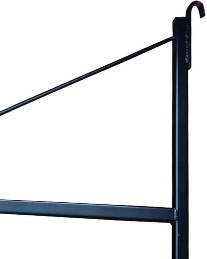 Mytee Products 3 Tier Shipping Container Shelving Bracket with 18"(D) x 60"(H) - Black Powder Coated Steel Shelf Brackets for Heavy Duty Trailer Containers - Easy to Assemble & Remove