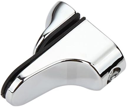 Adjustable Wood/Glass Shelf Bracket Wall Mount, Polished Chrome, 2 Pack