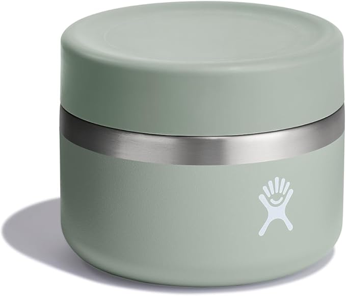 Hydro Flask Food Jar – Insulated Stainless Steel, Snack Travel Container for Hot Food, Lunch, & Soup 12 Oz Agave Green