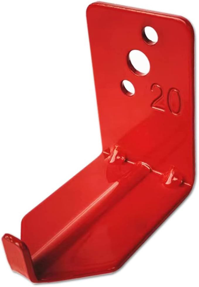 QMARK 4 Pack of Fire Extinguisher Bracket, Wall Mount Hook, Fire Extinguisher Mount up to 20 lbs, Hanger for Universal Extinguishers (Hook, 20 LB)