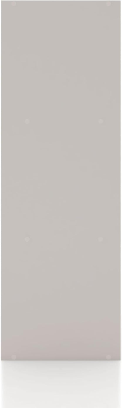 Homes: Inside + Out Apexa 6-Cube Storage Organizer Shelves, Stackable Wood Bookcase Fits Cubby Bins for Organization, Dorm Teen Room Decor & Home Office, Taupe Grey