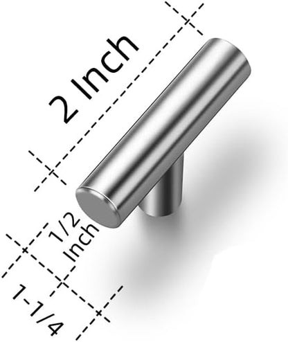 Ravinte 2'' Cabinet Handles Stainless Steel Satin Nickel Kitchen Cabinet Hardware Handles of Kitchen Cupboard Handles 15 Pack