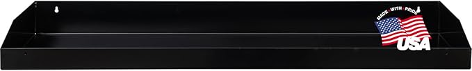 Buyers Products Interior Storage 18X16X96 Inch Black Steel Topsider Truck Box Toolbox Tray, 77 X 13.75 X 2.25/4