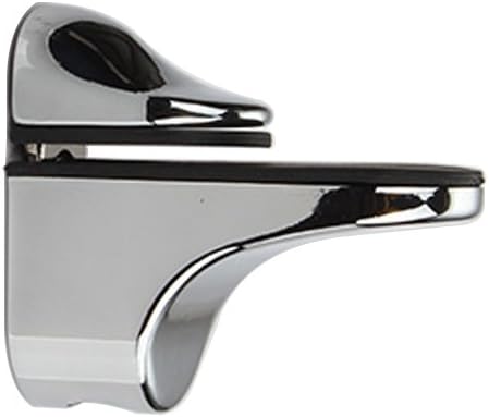 Adjustable Wood/Glass Shelf Bracket Wall Mount, Polished Chrome, 2 Pack