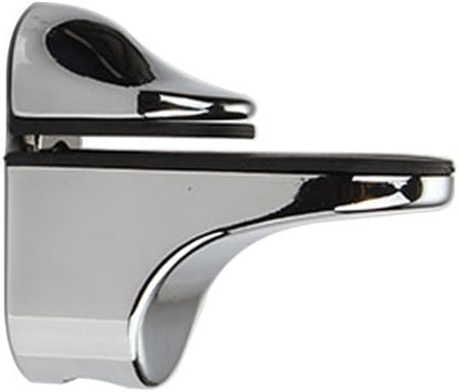 Adjustable Wood/Glass Shelf Bracket Wall Mount, Polished Chrome, 2 Pack