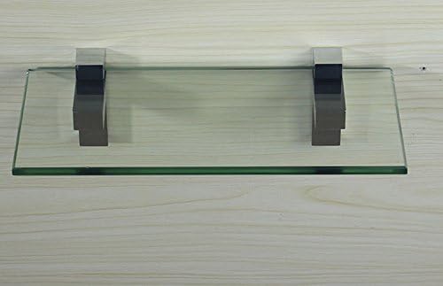 Staircase Glass Clamp Stair Brackets Holder Flat 2 Pcs or One Pair, Polished Chrome