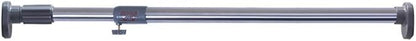 BAOYOUNI Tension Shower Window Curtain Rod Extendable Metal Closet Wardrobe Rail Bar Clothes Hanger Drying Rack 25.4mm Diameter (Grey, 50.8-79.9 Inches)