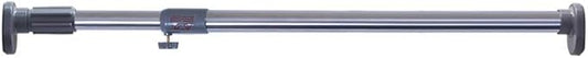 BAOYOUNI Tension Shower Window Curtain Rod Extendable Metal Closet Wardrobe Rail Bar Clothes Hanger Drying Rack 25.4mm Diameter (Grey, 50.8-79.9 Inches)