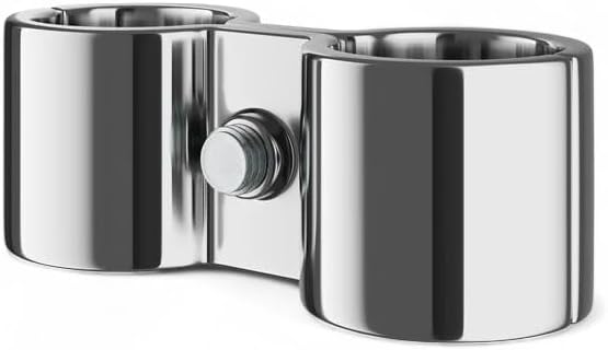 16 Pack! Chrome Post Clamp – Durable, Secure Connection for Wire Shelving Units, Easy to Install, Space-Saving Solution, Heavy-Duty Support Pack