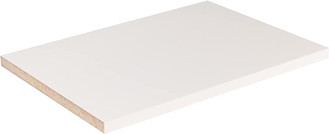 Cabinet Shelves Melamine 3/4'' Thick, Custom, Cut to Size. (18'' Depth x 38'' Length)