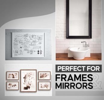 Versatile 18 Inch 2 Pairs French Cleat Hanger Heavy Duty - Mirror Brackets for Wall Mounting - Aluminium French Cleat Picture Hanging Kit (Supports Upto 180 Lbs 2 Pair)