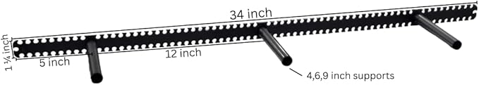 Floating Shelf Brackets - Sheppard Brackets - Easy Install - Heavy Duty (34 inch)