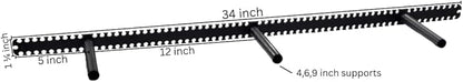Floating Shelf Brackets - Sheppard Brackets - Easy Install - Heavy Duty (34 inch)