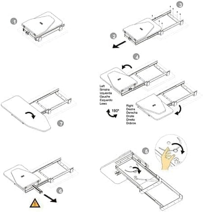 Hiding Ironing Board Foldable Ironing Station in Cabinet for Apartment & Small Room | Sturdy Folding Board, Easy-Release Lever(Gray) 11.8 (W) x 5.5 (H) x Length 16.9 (L)