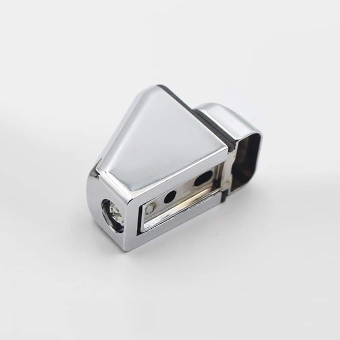 Adjustable Wood/Glass Shelf Bracket Wall Mount, Polished Chrome, 2 Pack