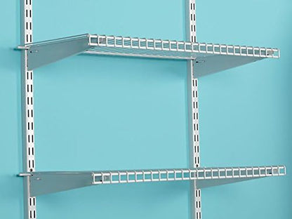Rubbermaid Configurations 26" Shelving Kit Set of 2 Shelves Titanium Expandable Organization for Home/Laundry/Bathroom/Mudroom/Pantry/Linen Closet/Garage