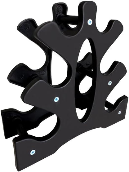 Neoprene Dumbbell Rack Hand Weights Bracket Display Storage Stand Organizer Lightweight Plastic Assemble 6 Position Holder for Hand Weight Dumbbells 1LB-15LBS Gym Fitness
