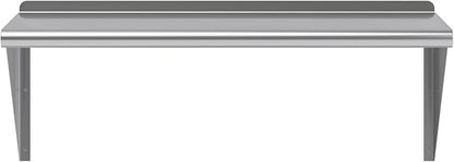 AmGood 36" Long X 18" Deep Stainless Steel Wall Shelf | NSF Certified | Appliance & Equipment Metal Shelving | Kitchen, Restaurant, Garage, Laundry, Utility Room