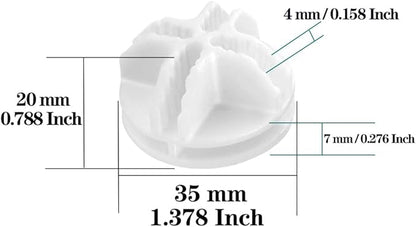 30Pcs Wire Cube Connectors Plastic Storage Cube Connectors, Wire Grid Cube Organizer Connector for Modular Closet Storage Organizer and Wire Shelving, White