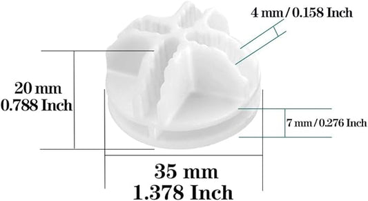 30Pcs Wire Cube Connectors Plastic Storage Cube Connectors, Wire Grid Cube Organizer Connector for Modular Closet Storage Organizer and Wire Shelving, White