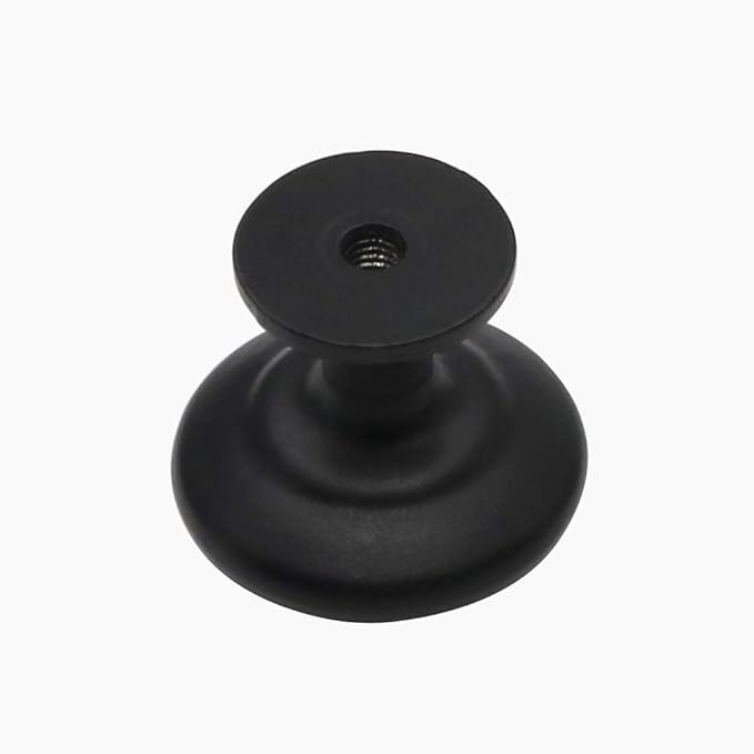 homdiy 30 Pack Cabinet Knobs Black Round Drawer Knobs Kitchen Cabinet Hardware for Bathroom, Closet, Wardrobe
