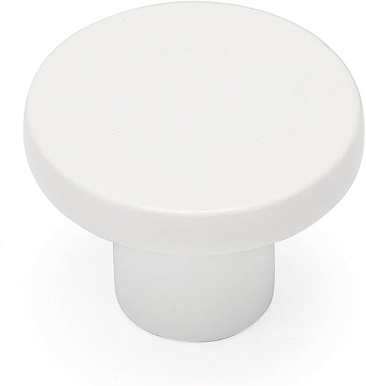 Ravinte 1 Pack Cabinet Knobs White Kitchen Cabinet Knobs Round Dresser Drawer Pulls Closet Door Pulls 1-1/5 Inch