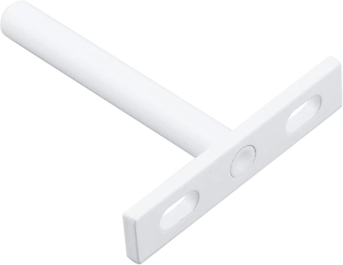 Antrader 4 Sets 3" Heavy Duty Blind Shelf Supports Hidden Brackets, Suitable for Wood Shelves, with Screws and Anchors, White