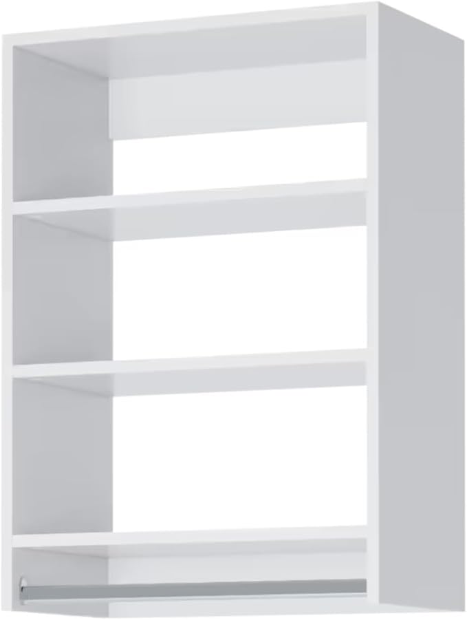 Medium Hanging Closet Unit - Modular Closet System For Hanging - Corner Closet System - Closet Organizers And Storage Shelves (White, 30 inches Wide) Closet Shelves