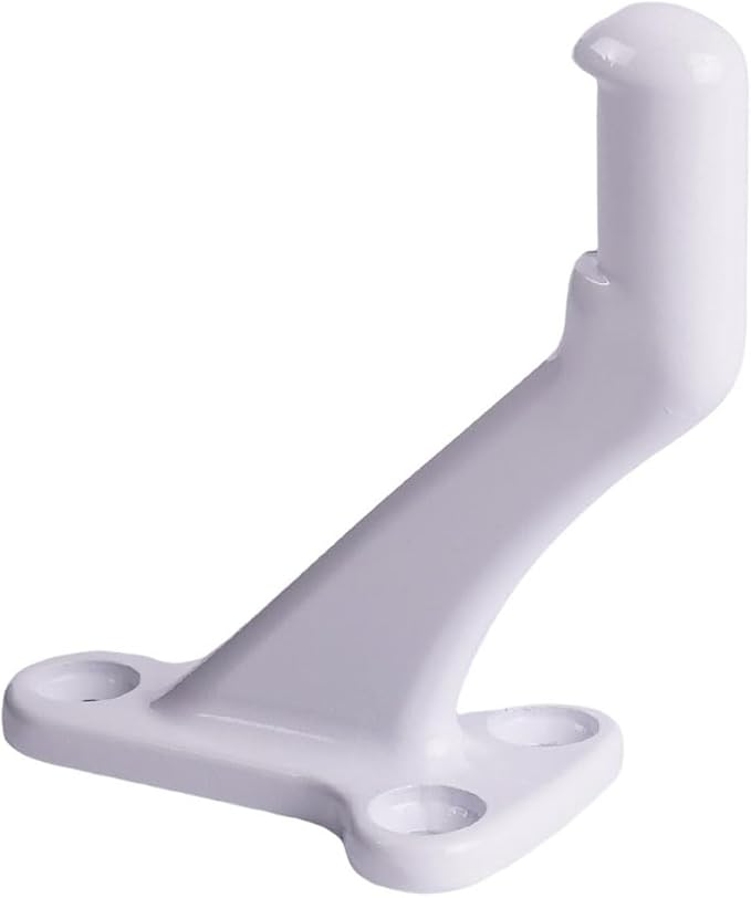 Triumph Hardware,3 Pack,White Glossy handrail Bracket,Handrail Stair Brackets 3"" Heavy Duty Support Hardware Stairways, handrail Brackets for Indoor Stairs with Screws,Stair Railing Bracket