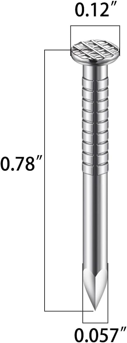 (700 pcs)3/4 inch Stainless Steel 304 Nails, Hanging Nails, Wall Nails, Dowels, Long Nails