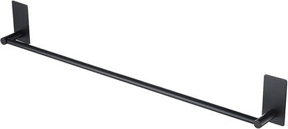 KES Bathroom Towel Bar Usable Length 24-Inch Adhesive Hand Towel Holder No Drill Wall Mounted SUS 304 Stainless Steel Matte Black, A7000S60B-BK