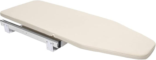 180°Rotation Wall-Mounted Ironing Board Foldable Clothes Ironing Table Pull-Out Stow Away Ironing Board Retractable Small Ironing Storage Station for Home Apartment