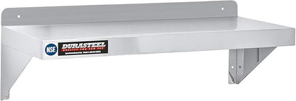 DuraSteel Stainless Steel Shelf - 36 Inch Wide x 12 Deep Commercial NSF Mounted Metal Wall Shelf Pantry Organizer Garage Storage Shelves - Rack Shelving Restaurant Kitchen Units Laundry Utility Room