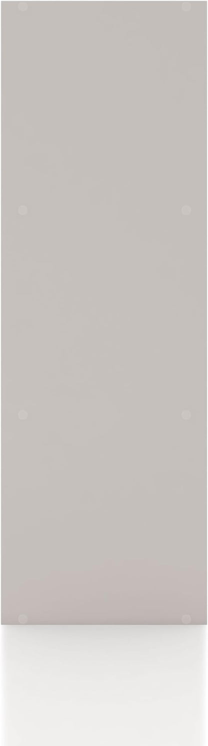 Homes: Inside + Out Apexa 3-Cube Storage Organizer Shelves, Stackable Wood Bookcase Fits Cubby Bins for Organization, Dorm Teen Room Decor & Home Office, Taupe Grey