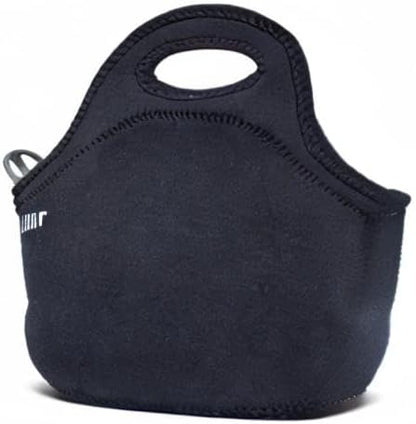 BUILT Gourmet Getaway Soft Neoprene Lunch Tote Bag Lightweight, Insulated and Reusable, One Size, Black