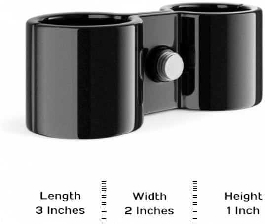 8 Pack! Black Post Clamp – Durable, Secure Connection for Wire Shelving Units, Easy to Install, Space-Saving Solution, Heavy-Duty Support Pack