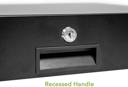 NavePoint Server Cabinet Case 19 Inch Rack Mount DJ Locking Lockable Deep Drawer with Key 4U