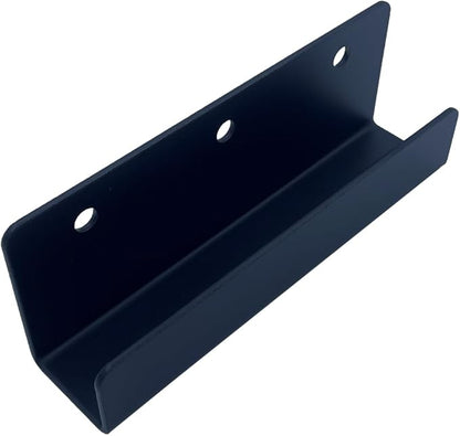 4 PCS Black Steel Wall Tile Bracket, Ladder Hanger for Wall Mount, U Bracket, Billboard Hook, Thickness 2 mm, Slot Width 25mm, XMH-UXGJ-25