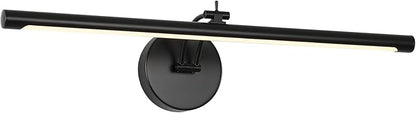 Picture Light Dimmable Hard Wired 23.62 Inch Adjustable Swing Arm Black Wall Lights for Pictures Led Display Light for Artwork 14W Warm White