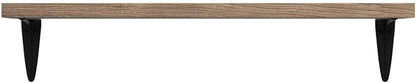 Wallniture Arras Wood Floating Shelves for Wall Storage, Small Bookshelf Set of 10, Hanging Book Shelves for Living Room, Bedroom, Office, Burned Finish
